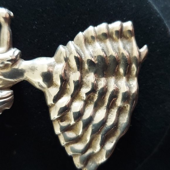 Sterling Silver Spanish Flamingo Dancer Pin - Picture 3 of 5